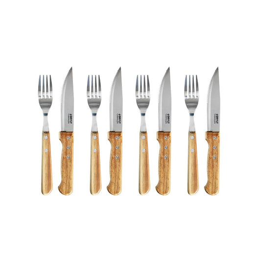 GRYLT 8 Piece Jumbo Steak Knife & Fork Set