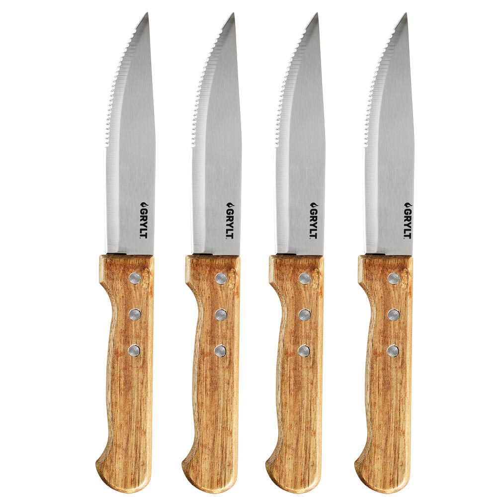 GRYLT Jumbo 4 Piece Steak Knife Set