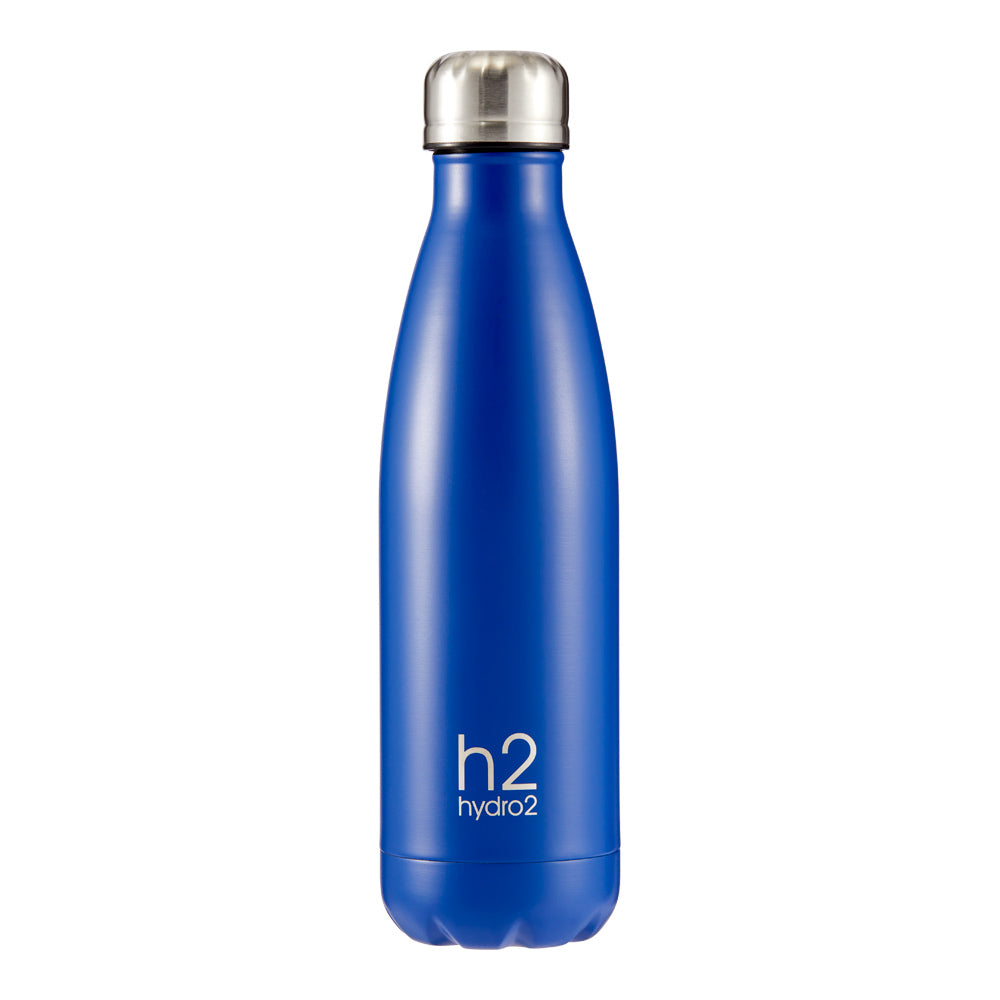 h2 hydro2 Quench Stainless Steel Water Drink Bottle 500ml blue