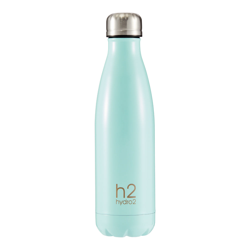 h2 hydro2 Quench Stainless Steel Water Drink Bottle 500ml teal green