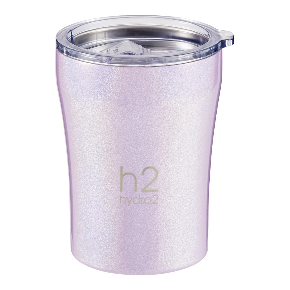 h2 hydro2 Quench Stainless Steel Insulated Travel Mug 300ml iridescent purple