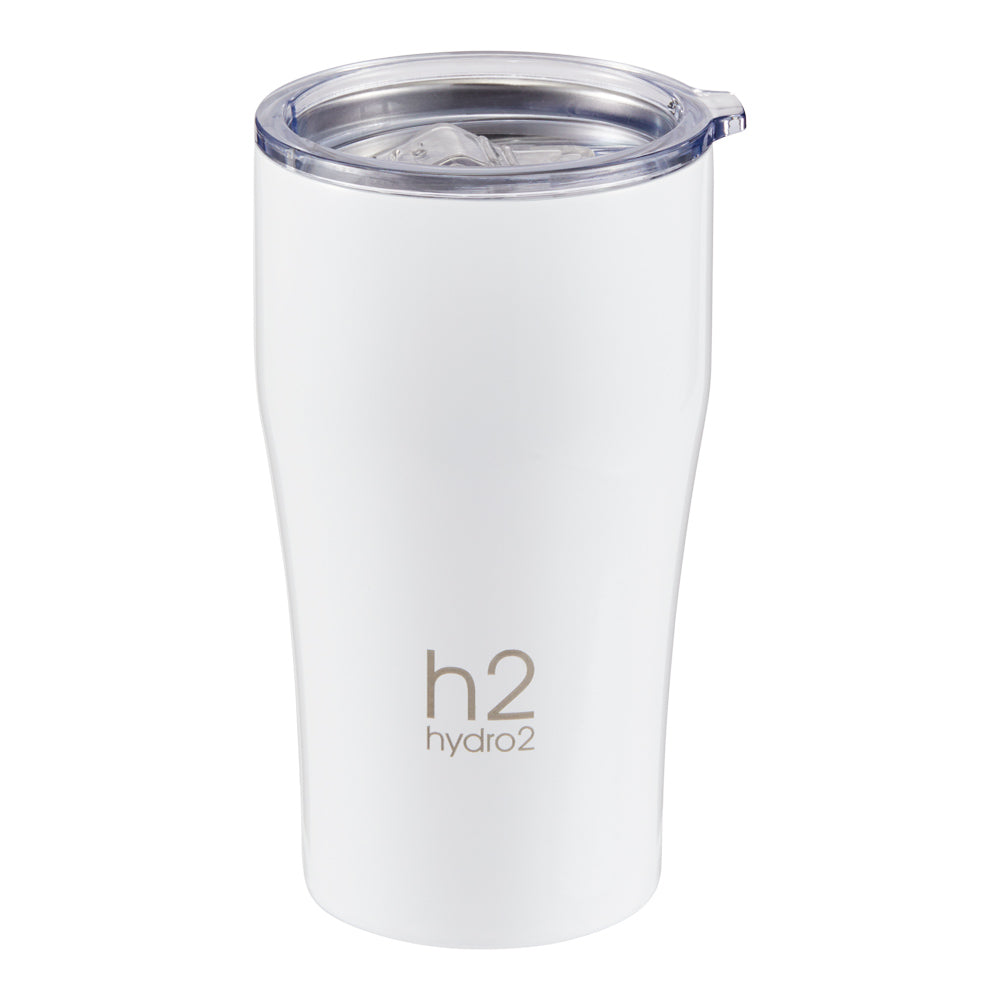 h2 hydro2 Quench Stainless Steel Insulated Travel Mug 500ml white