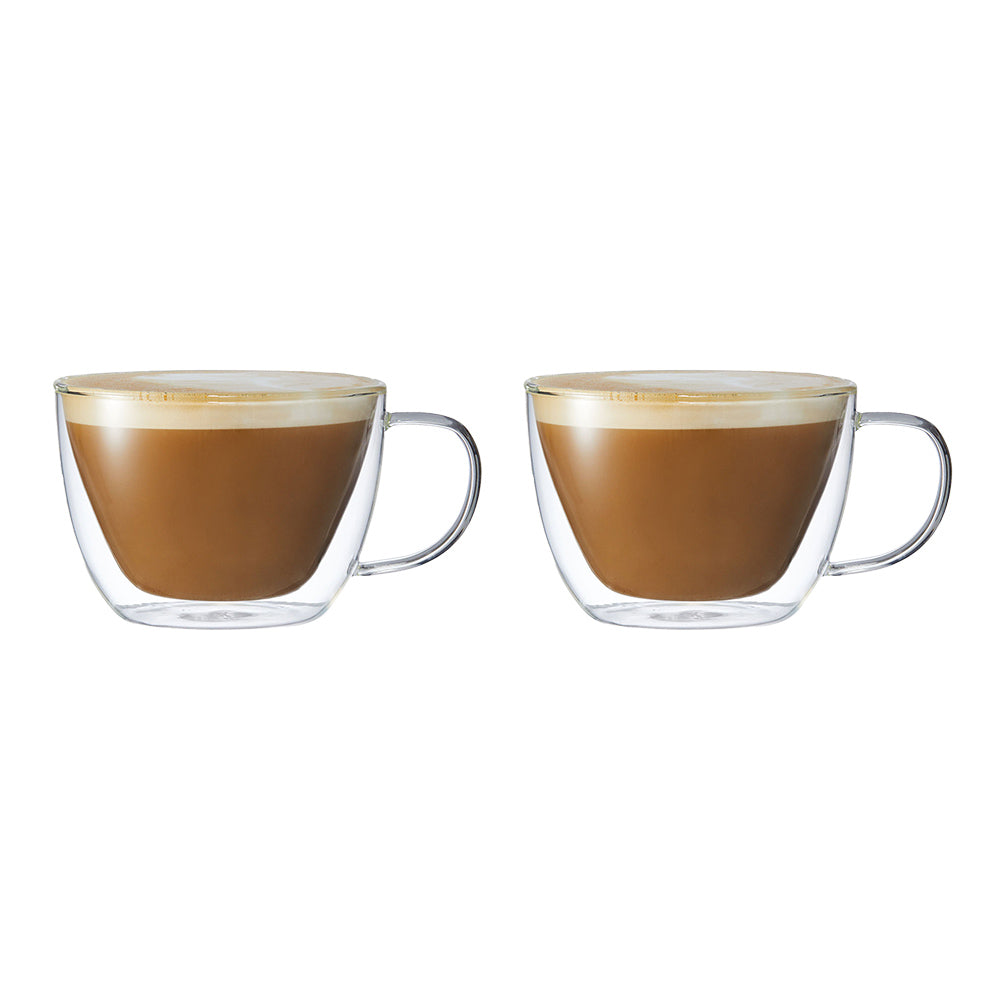 Baccarat Barista Café Set of 2 Double Wall Latte Glass