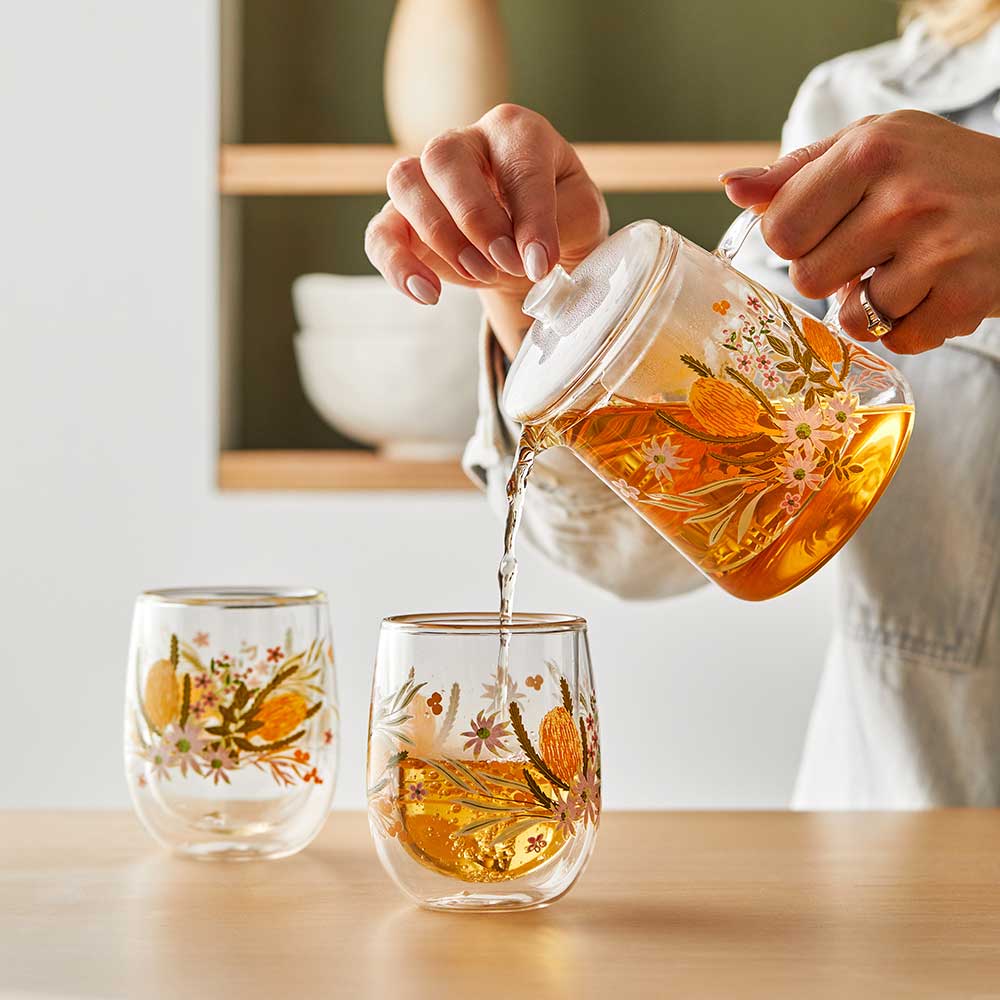 Alex Liddy Banksia Glass Teapot 500ml