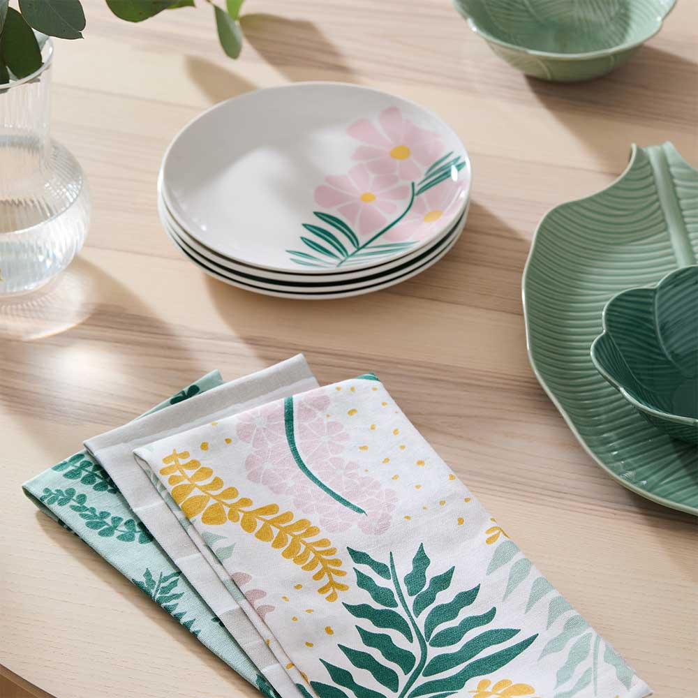 Alex Liddy Harley Set of 4 Side Plates 20cm Floral and Stripe at MyHouse