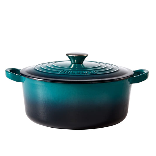 Baccarat Le Connoisseur Cast Iron Round French Oven 3.9L Lagoon Blue at MyHouse
