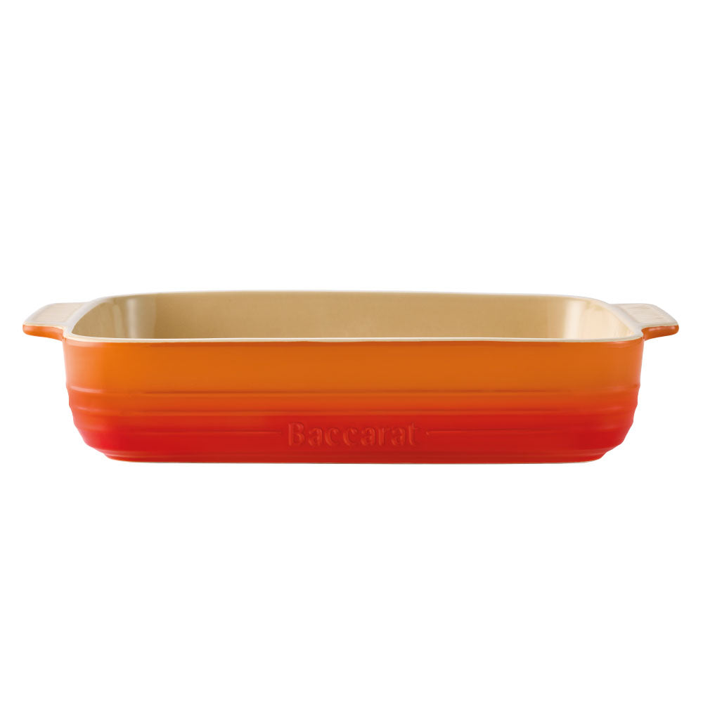 Baccarat Le Connoisseur Stoneware Lasagne Baking Dish 38cm Lava Orange at MyHouse