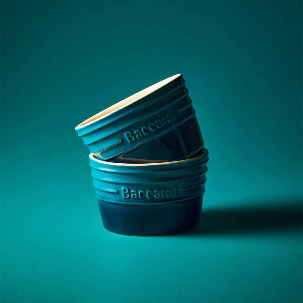 set of 2 blue ramekins with blue background - MyHouse
