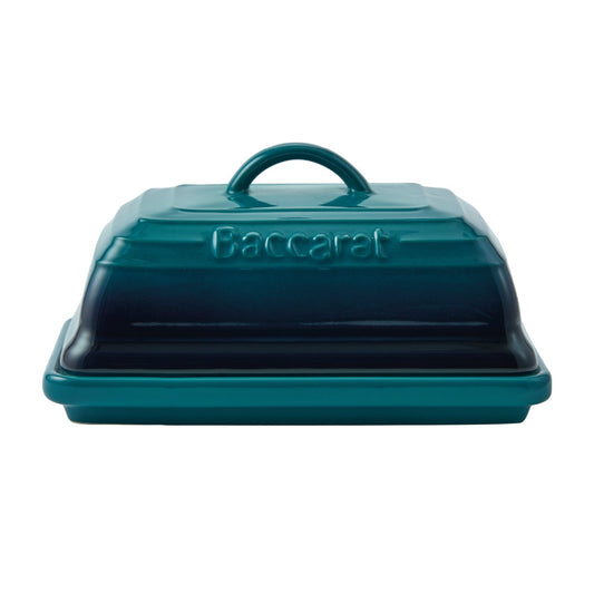 Baccarat Le Connoisseur Stoneware Butter Dish 16cm Lagoon Blue at MyHouse