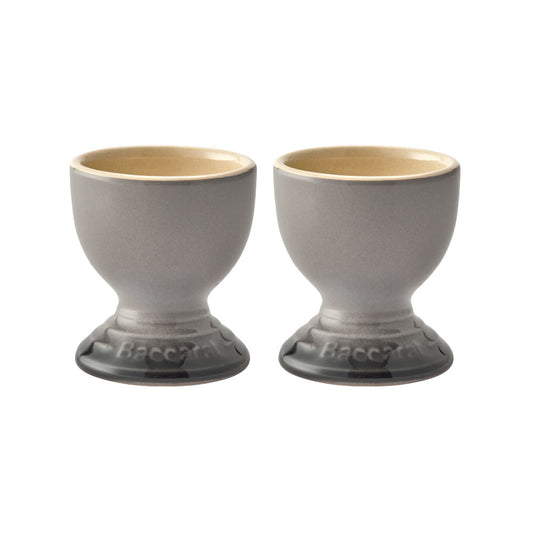 Baccarat Le Connoisseur Stoneware Set of 2 Egg Cups Smoke Grey at MyHouse