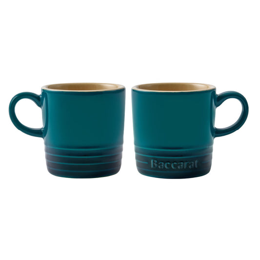 Baccarat Le Connoisseur Set of 2 Espresso Cups 90ml Lagoon Blue at MyHouse