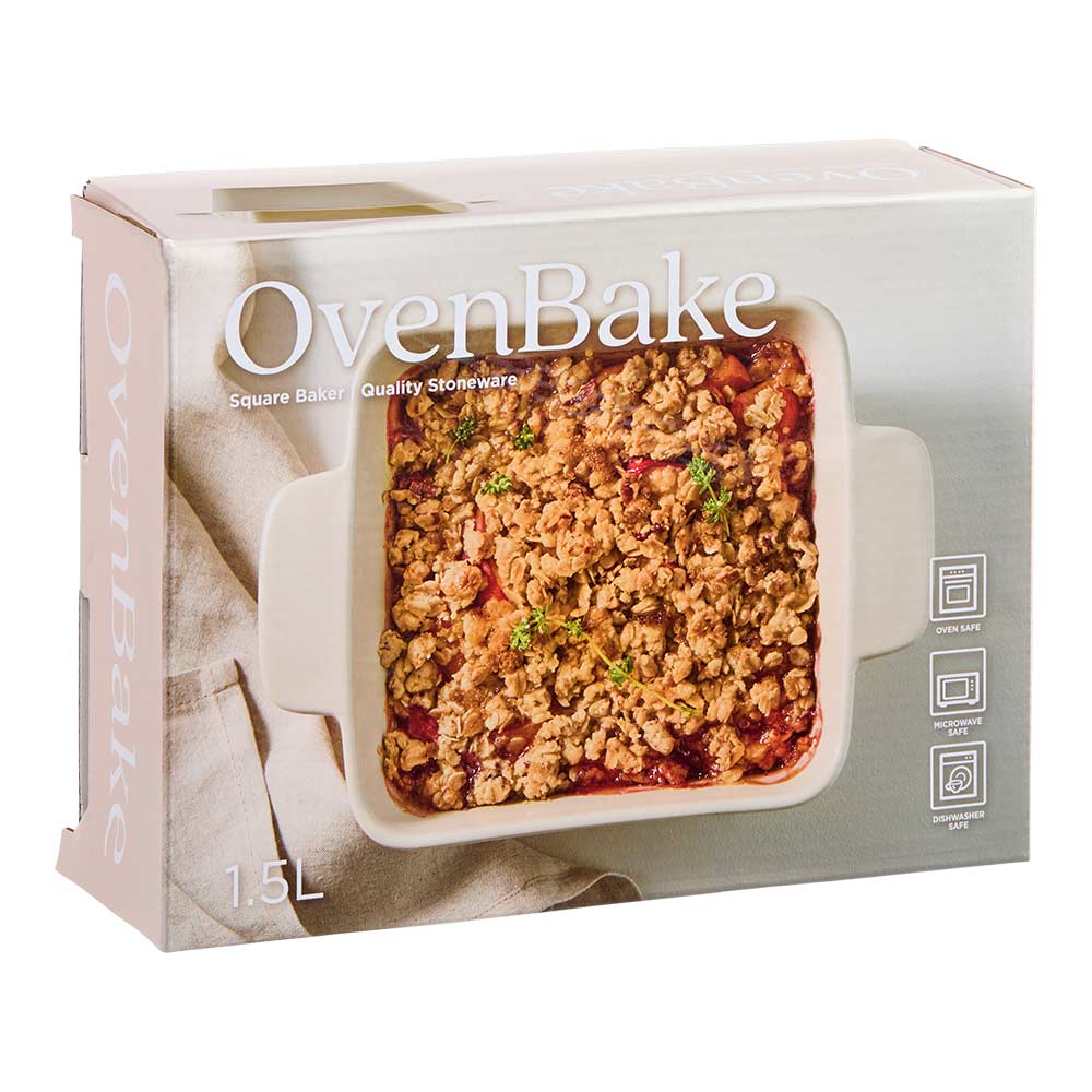 OvenBake Square Baker 1.5L Oat Cream at MyHouse