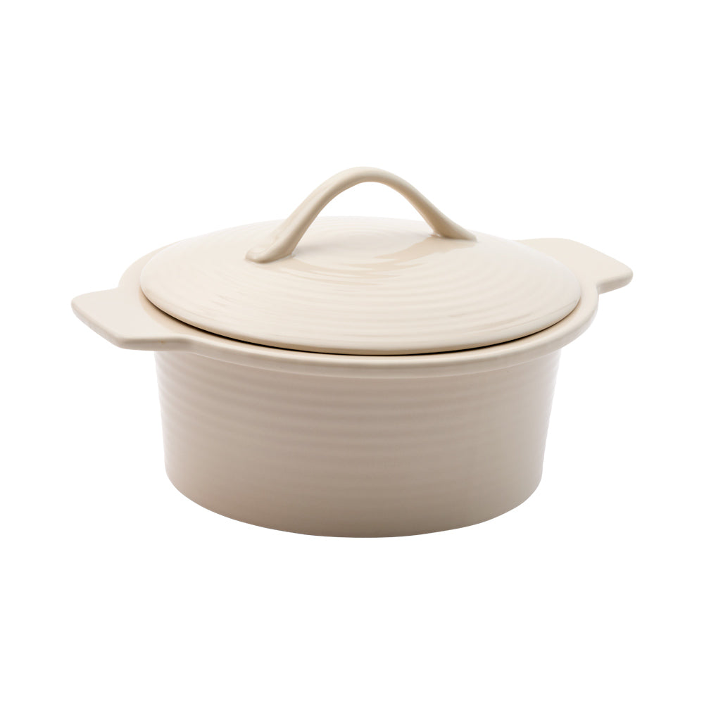 OvenBake Casserole Dish with Lid 3L Oat Cream at MyHouse