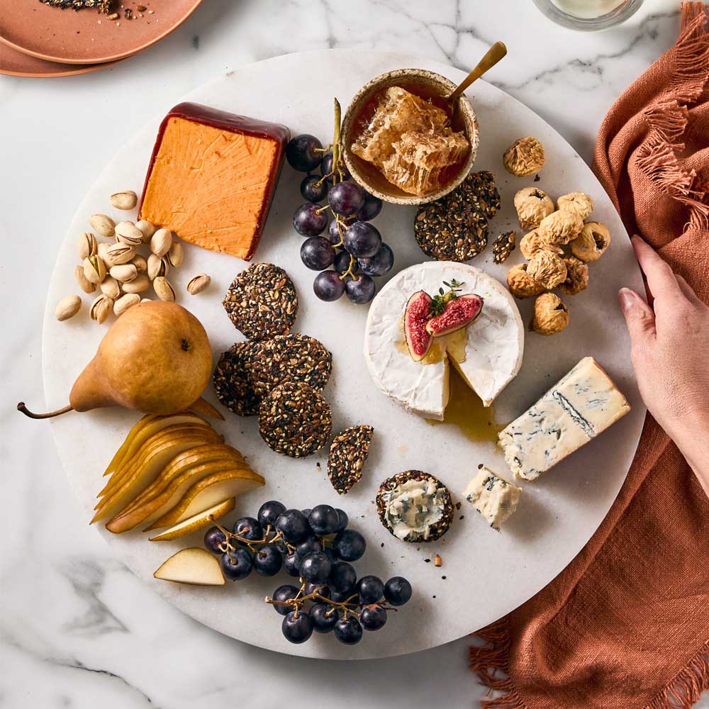 40cm Marble Lazy Susan with charcuterie - MyHouse
