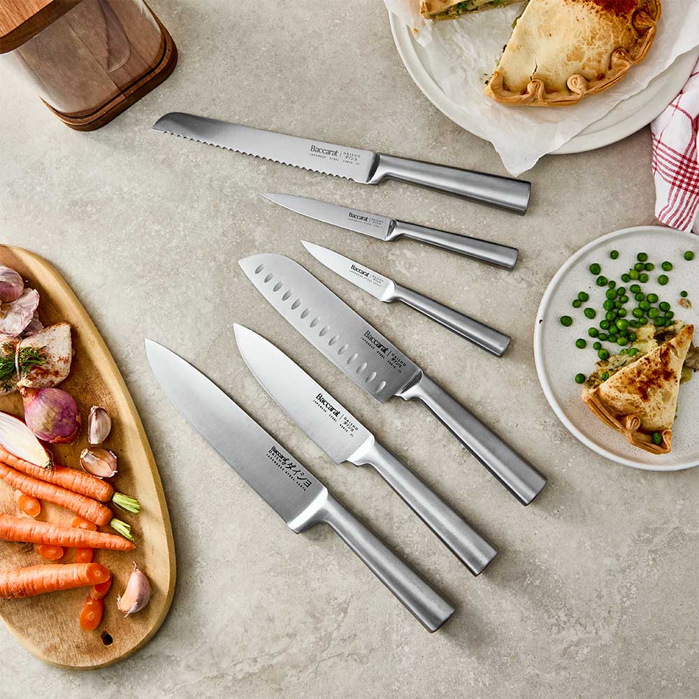 Baccarat Daisho Kizamu 7 Piece Knife Block