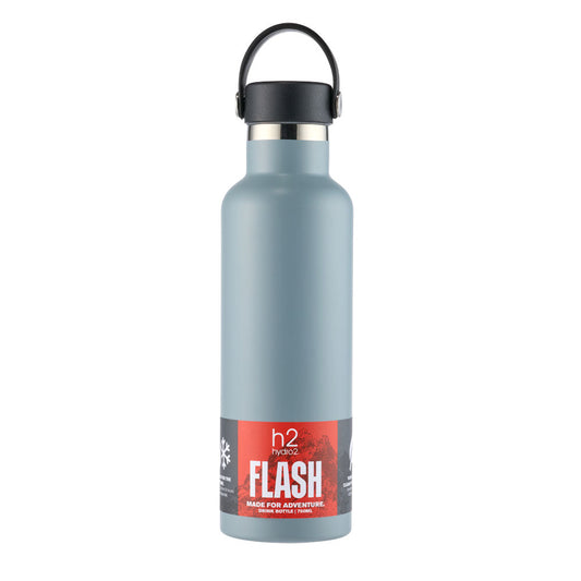 h2 hydro2 FLASH Reusable Classic Water Bottle 750ml Slate blue