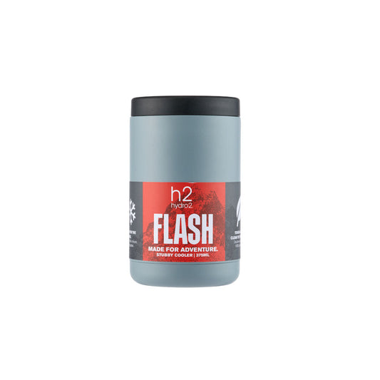 h2 hydro2 FLASH Stubby Cooler 375ml Slate blue