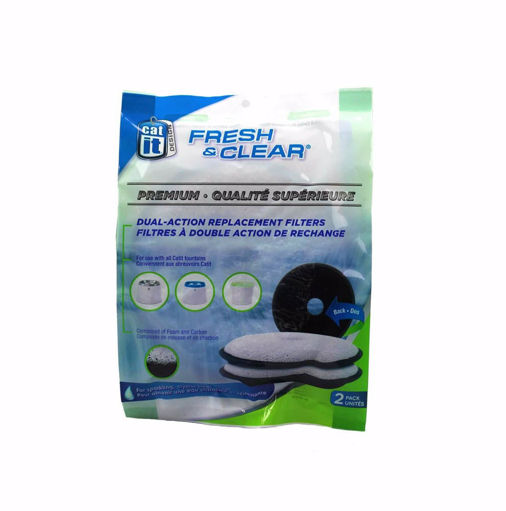 Catit Fresh & Clear Replacement Filter Cartridges 2 Pack