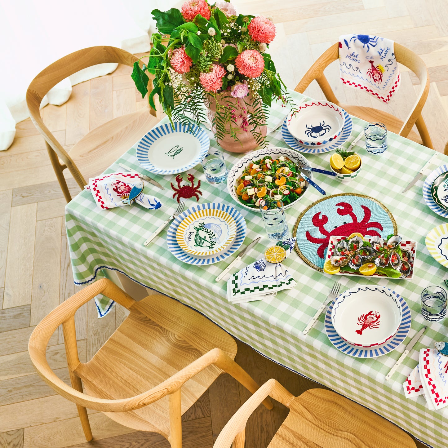 Porto Nautilus Set of 4 Napkins 45x45cm Lobster