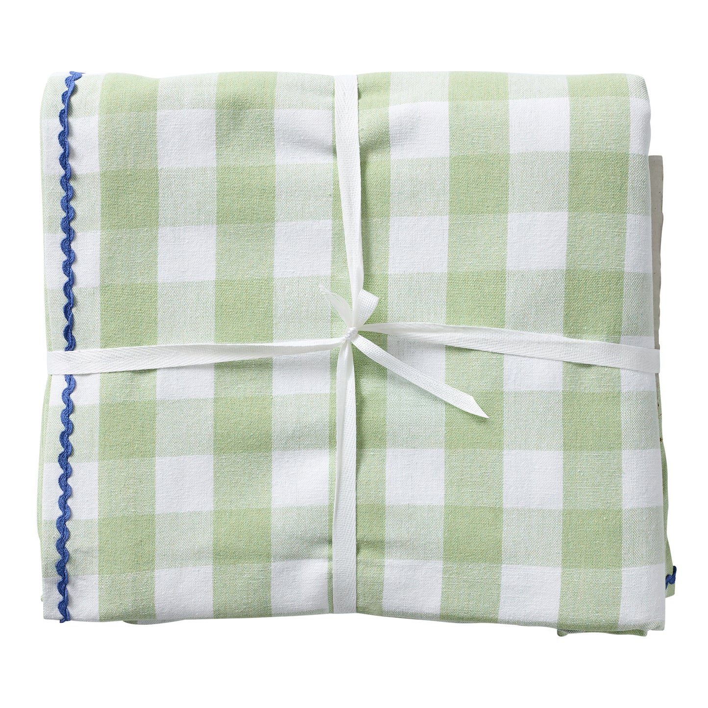 Porto Gingham Table Cloth 150x230cm Sage