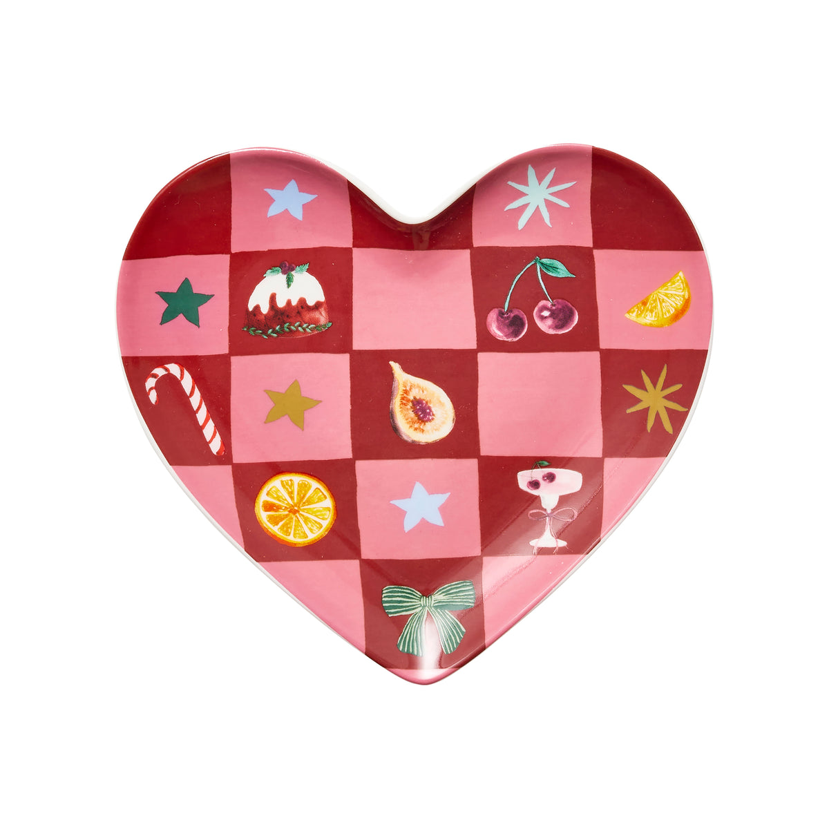 Porto Tis the Season Heart Plate 14cm