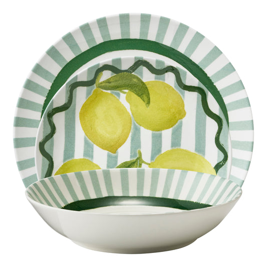 Porto Limone 12 Piece Summer Dinner Set