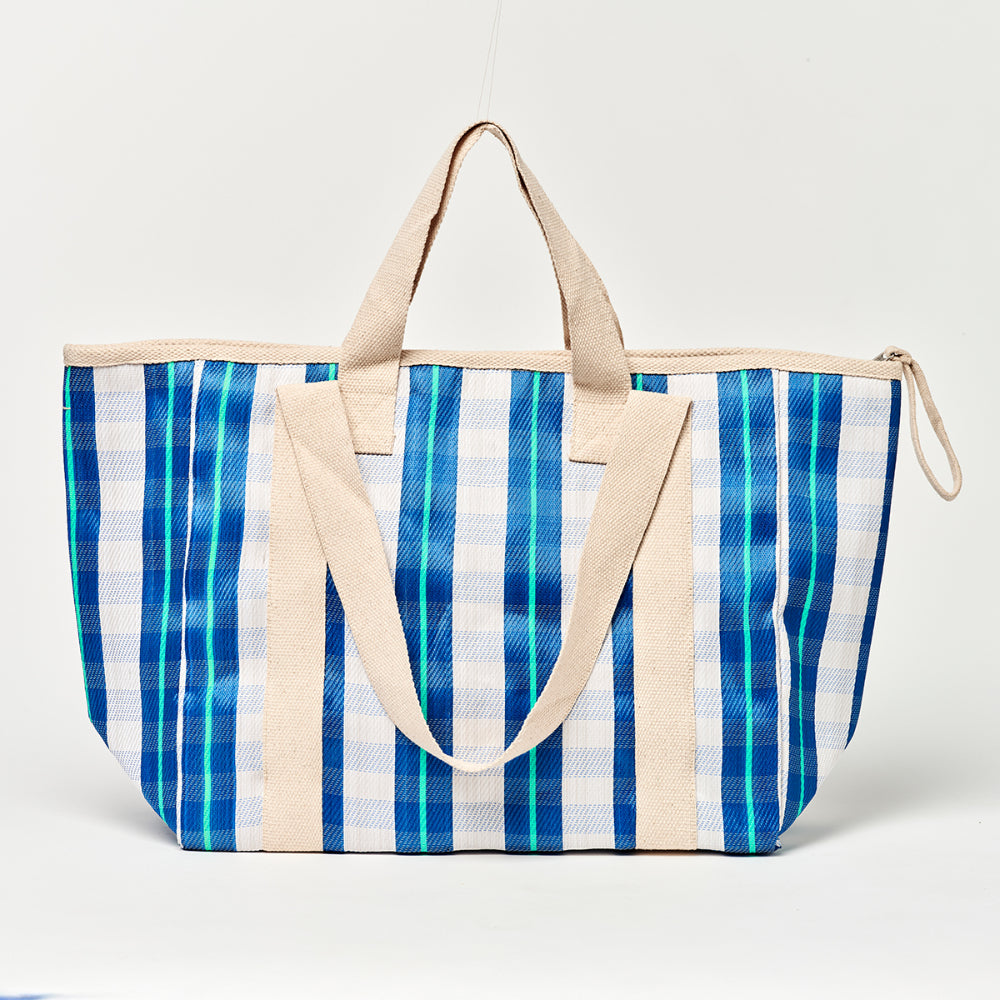 SUNNYLiFE Cooler Tote La Mer Blue Neon