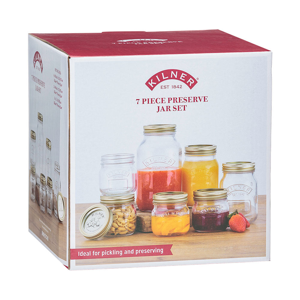 Kilner Preserve 7 Piece Jar Set