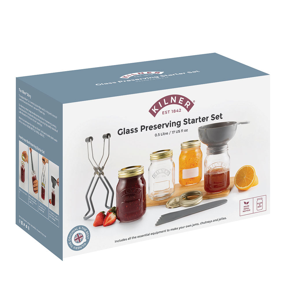 Kilner Preserve 8 Piece Starter Set 500ml