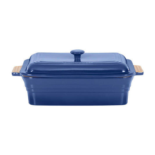 Chasseur Rectangular Baker With Lid 4L Blue - MyHouse