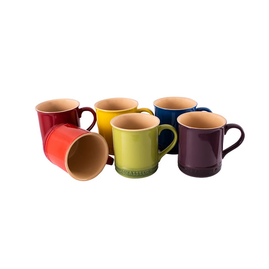 Chasseur Macaron Vivid 6 Piece Mug Set