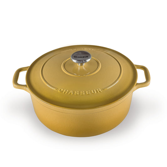 Chasseur Round French Oven 24cm 4L Mustard