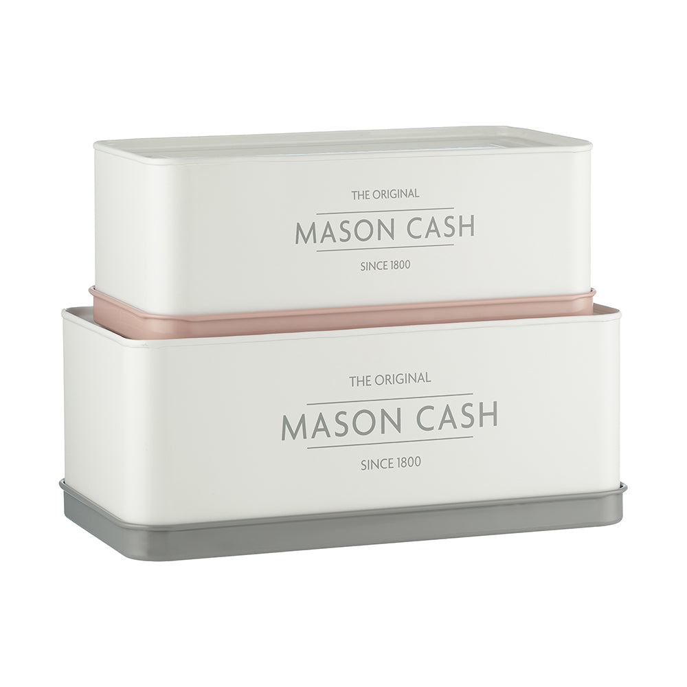 Mason Cash Innovative Kitchen Set of 2 Rectangular Tins