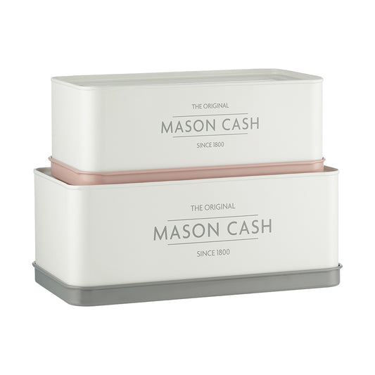 Mason Cash Innovative Kitchen Set of 2 Rectangular Tins