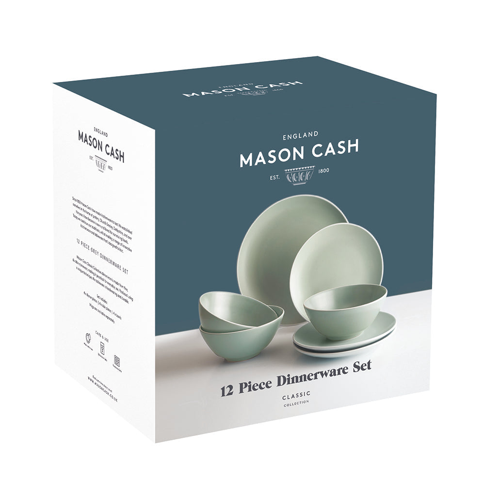 Mason Cash Classic Collection Stoneware 12 Piece Dinner Set