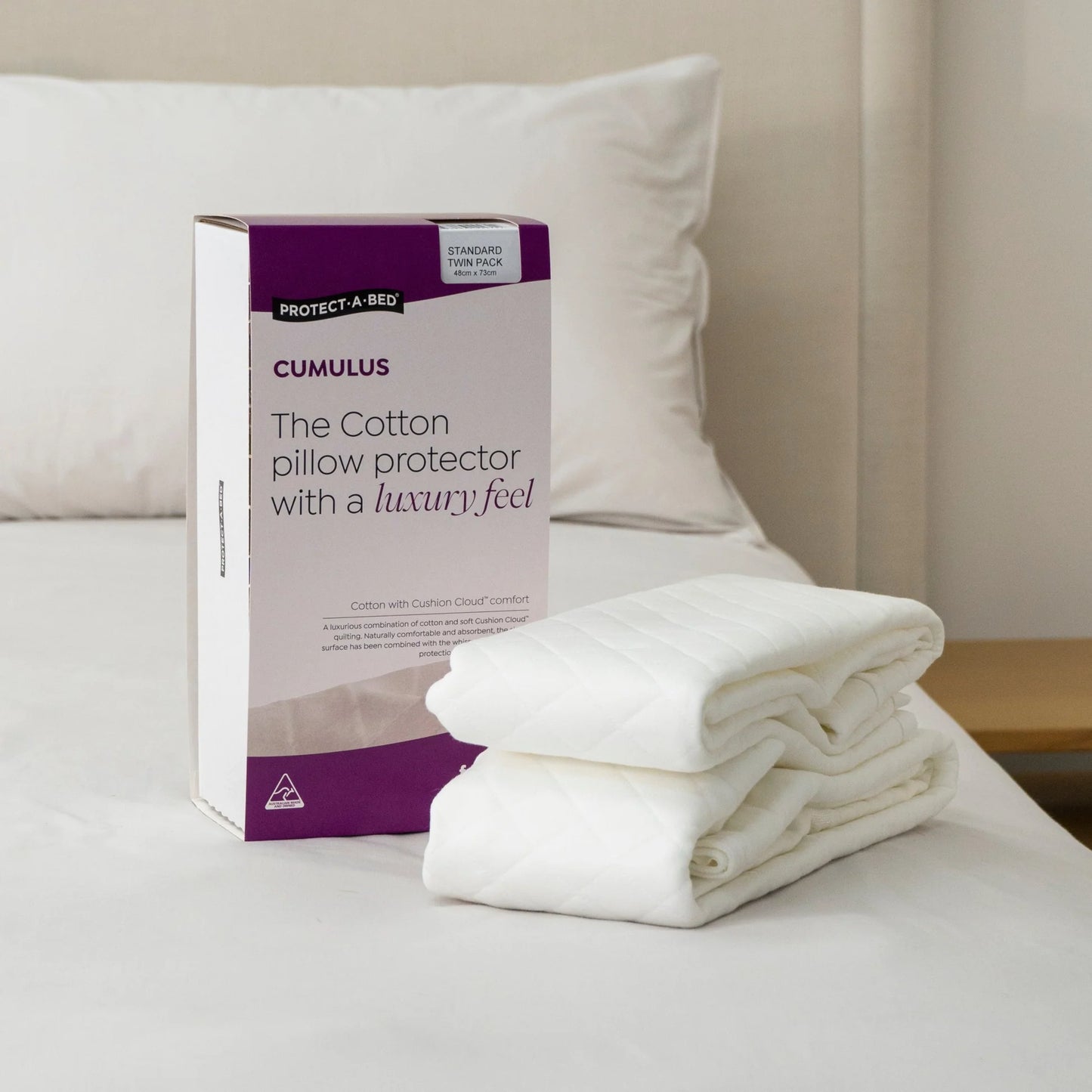 Protect-A-Bed Cumulus Cotton Jacquard Pillow Protector