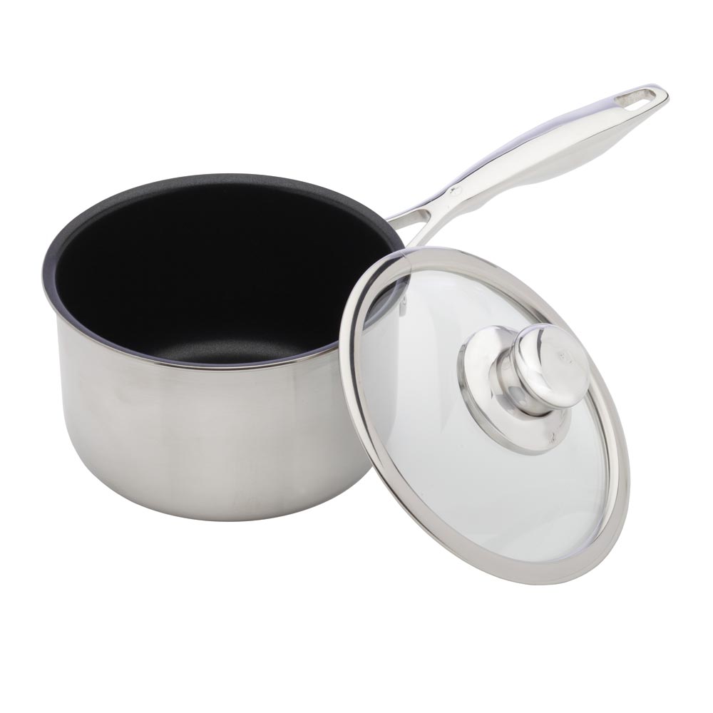 Swiss Diamond XD Non-Stick Clad Saucepan with Lid 16cm