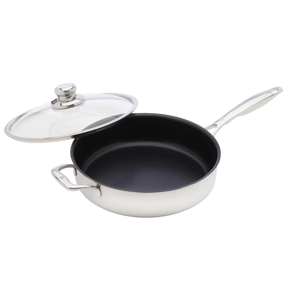 Swiss Diamond XD Non-Stick Clad Saute Pan with Lid 28cm