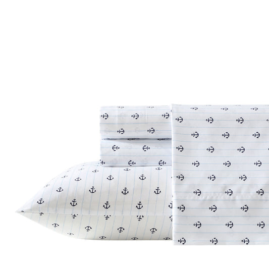 Nautica Anchor Drop Washed Sheet Set