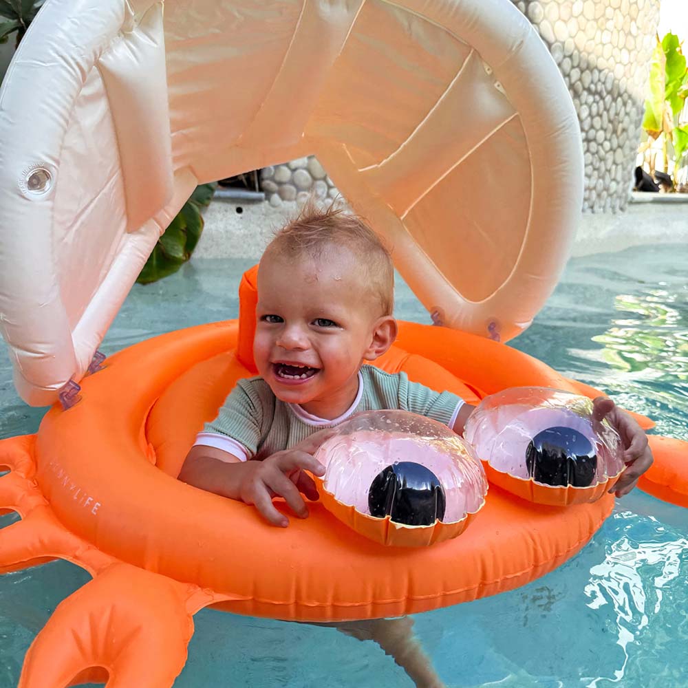 SUNNYLiFE Baby Float Sonny The Sea Creature Neon Orange