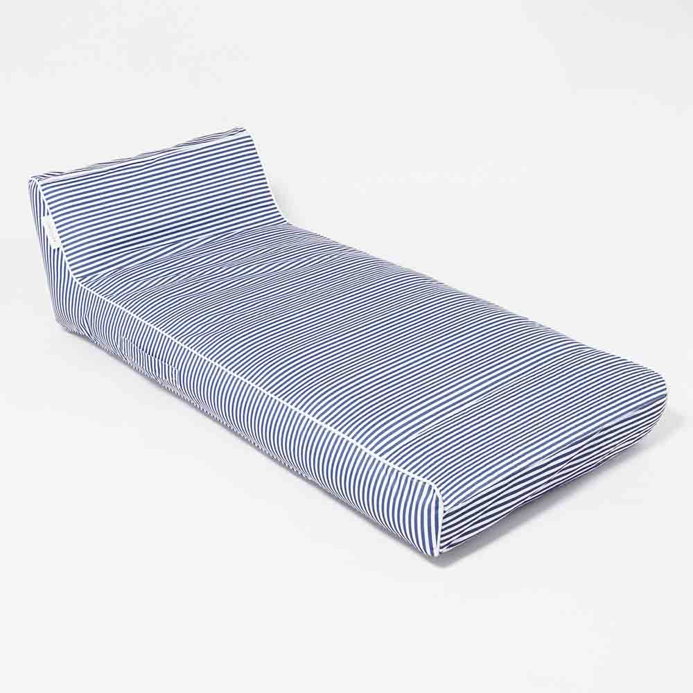 SUNNYLiFE Luxe Lie-On Lounger Float Navy