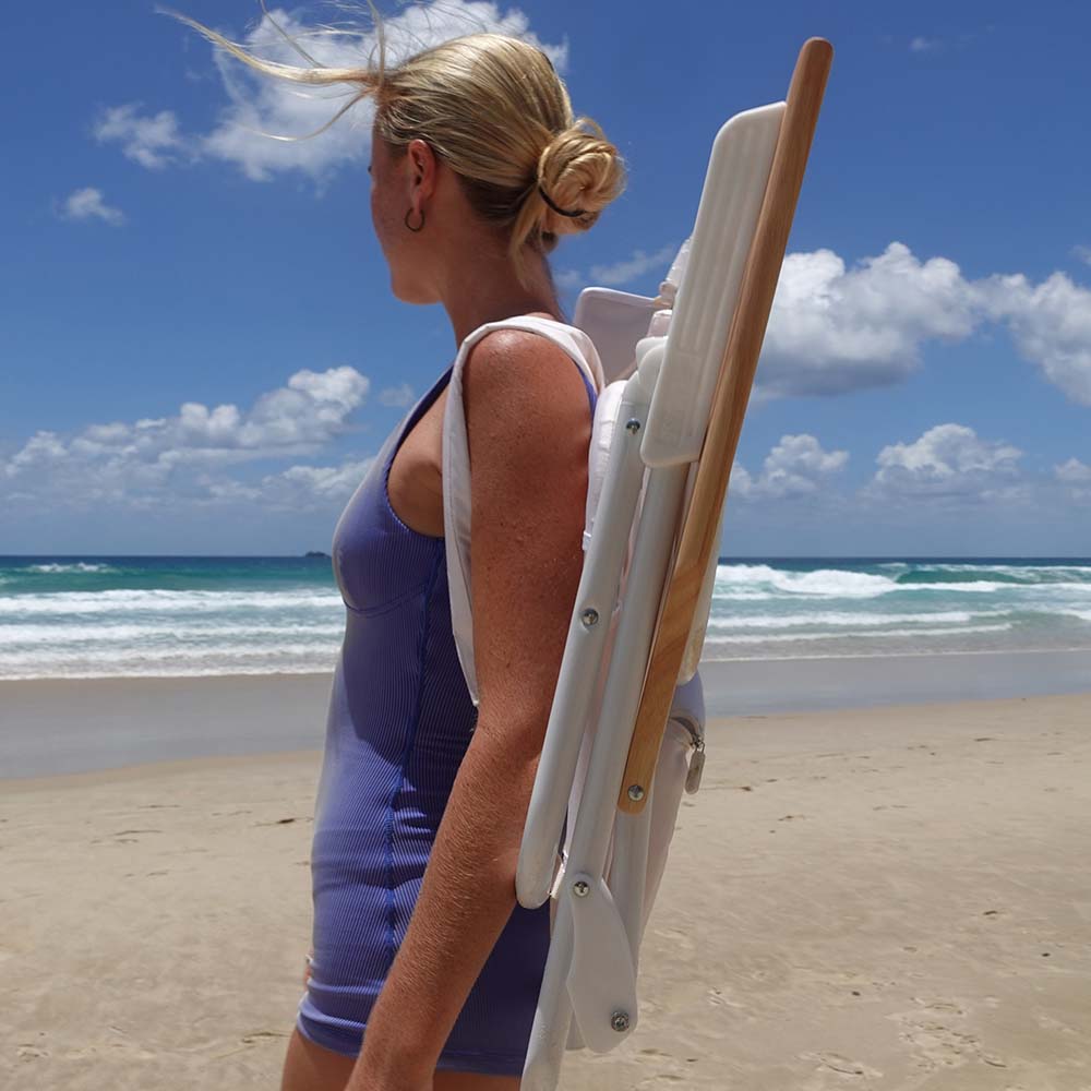 SUNNYLiFE Deluxe Beach Chair cream