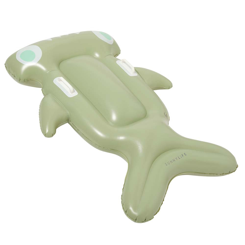 SUNNYLiFE Kids Lie-On Float Salty The Shark Khaki
