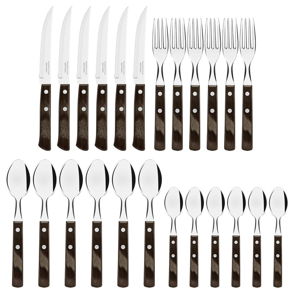 Tramontina Charcuterie 24 Piece Polywood Tableware Set