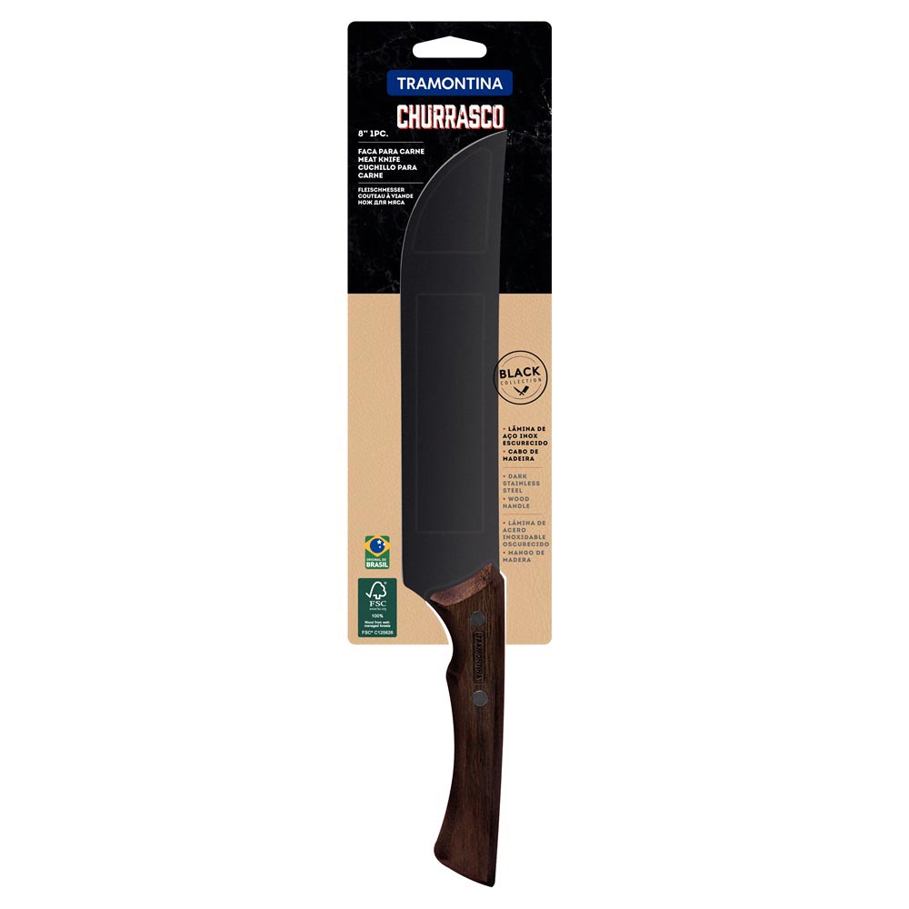 Tramontina Churrasco Black Collection Meat Knife 8"