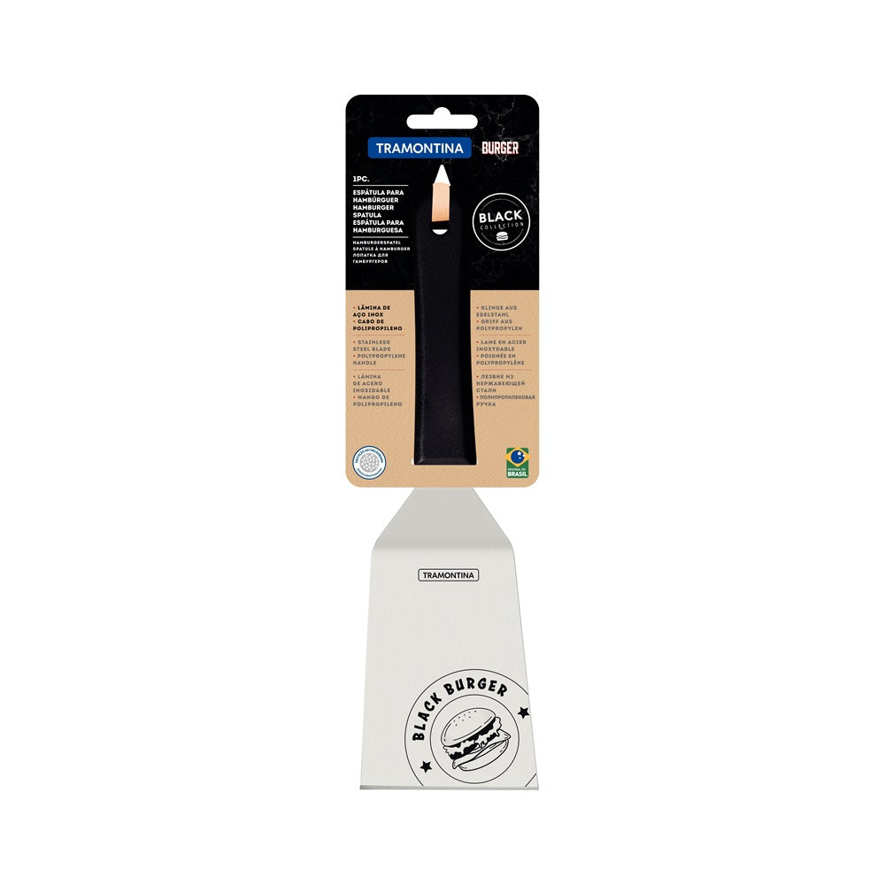 Tramontina Churrasco Black Collection Hamburger Flat Spatula 6 Inch - MyHouse