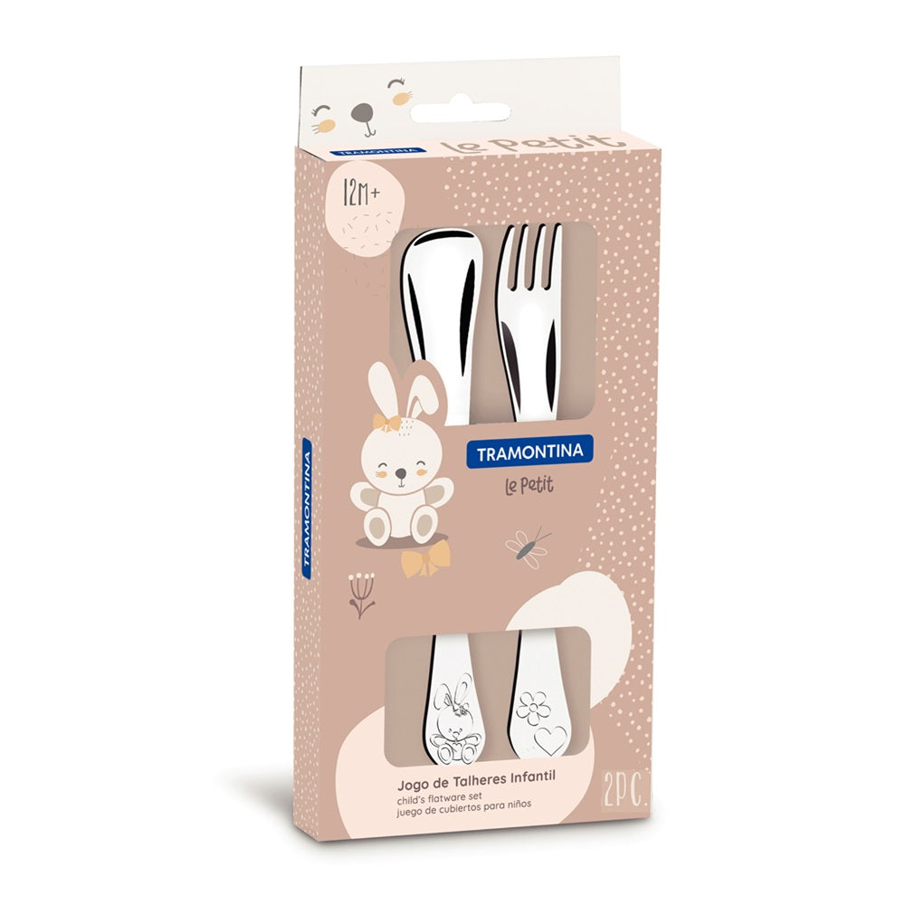 Tramontina Le Petit 2 Piece Stainless Steel Cutlery Set Girls - MyHouse