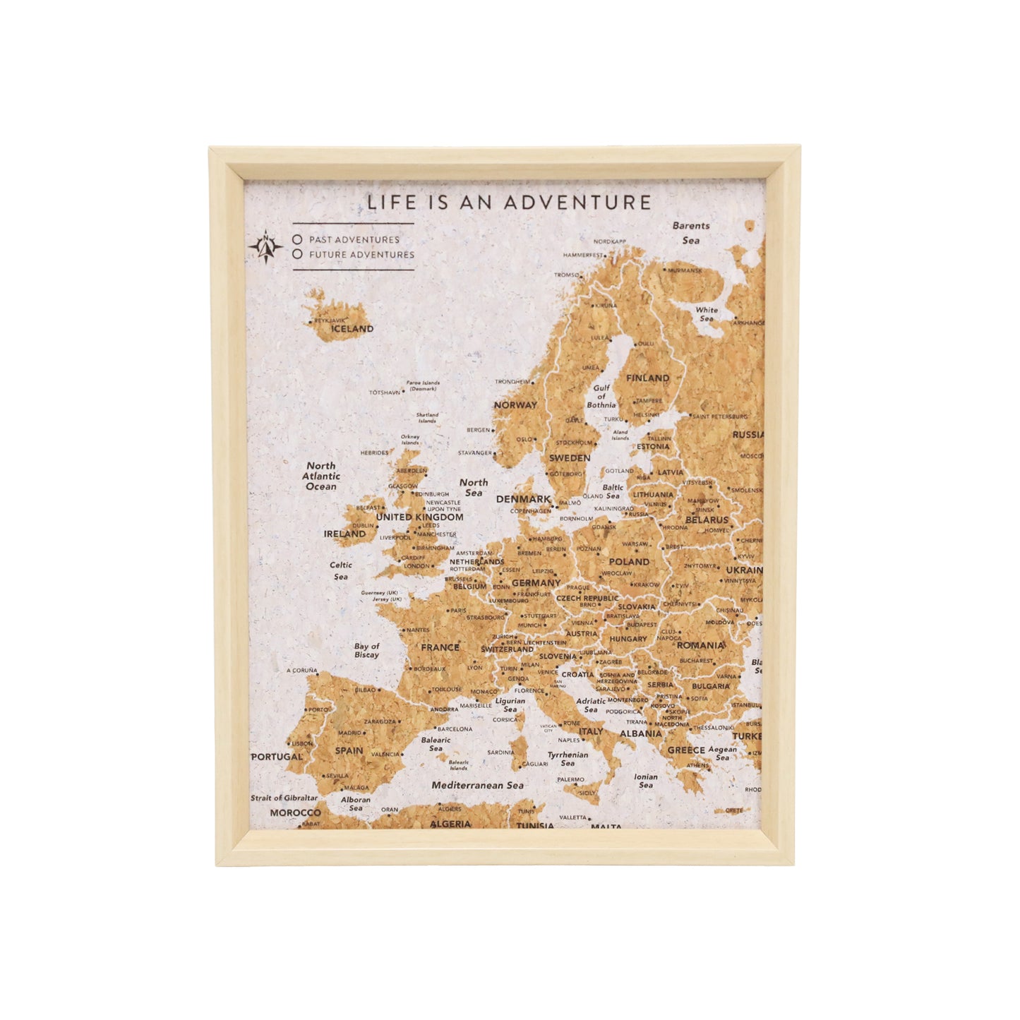Splosh Travel Board Europe Desk Map