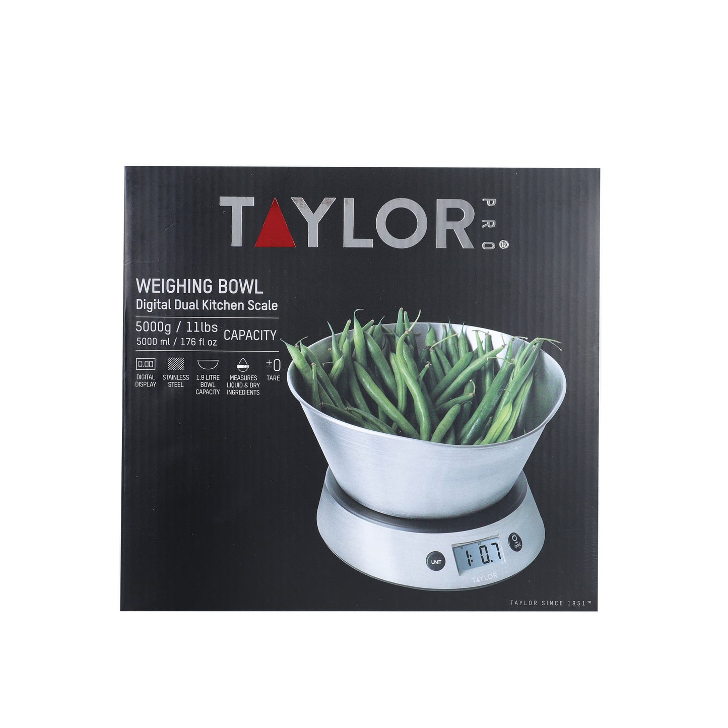 Taylor Weighting Bowl Digital Dual Kitchen Scale