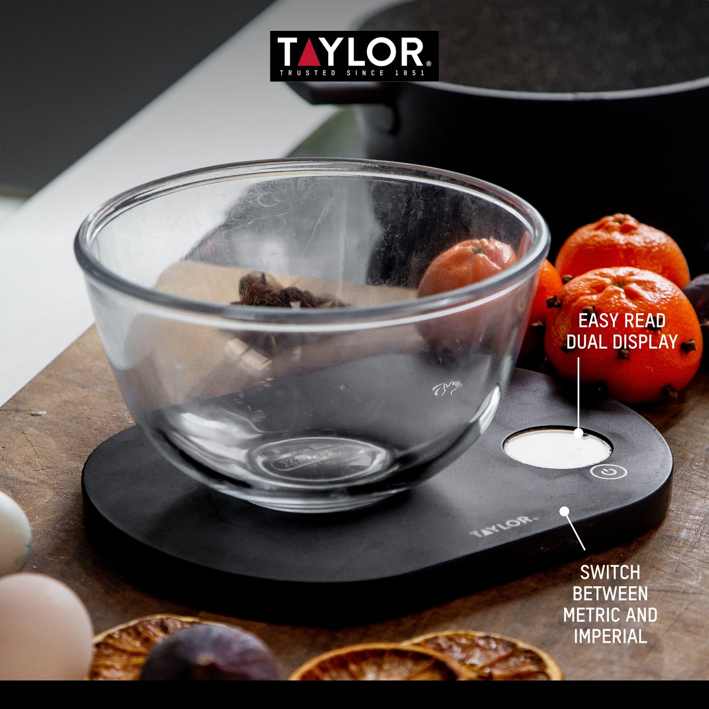 Taylor Touchless Tare Digital Dual Kitchen Scale 5.5kg